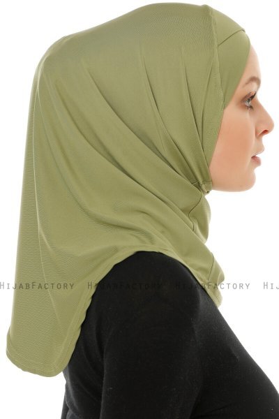Micro Cross - Olijfgroen One-Piece Hijab