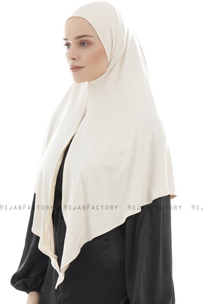  Ajda - Beige Hijab Met Rits