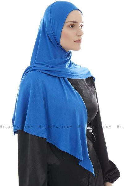  Ajda - Blauw Hijab Met Rits
