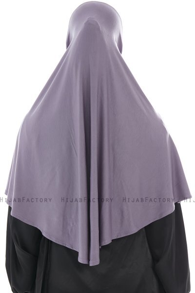  Ajda - Donkerpaars Hijab Met Rits