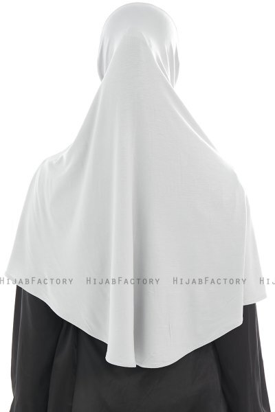  Ajda - Lichtgrijs Hijab Met Rits
