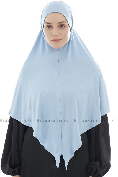  Ajda - Lichtblauw Hijab Met Rits