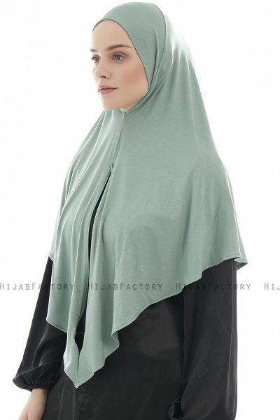  Ajda - Groen Hijab Met Rits