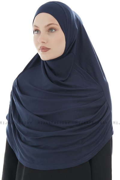 Roxelana - Marineblauw Al Amira Lang Hijab