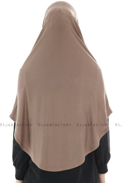 Roxelana - Donker Taupe Al Amira Lang Hijab
