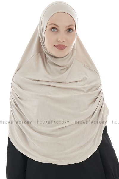 Roxelana - Licht Taupe Al Amira Lang Hijab