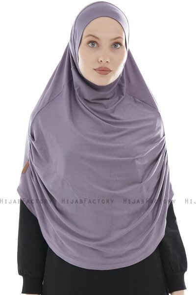 Roxelana - Donkerpaars Al Amira Lang Hijab