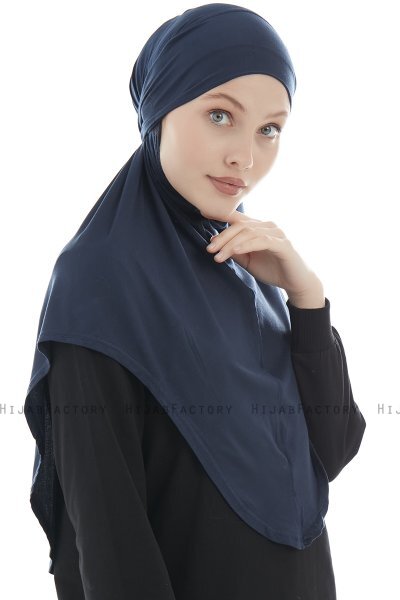 Sefa - Marineblauw Al Amira One-Piece Hijab