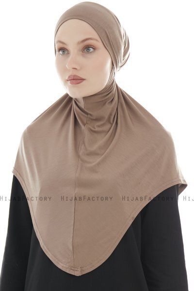 Sefa - Donker Taupe Al Amira One-Piece Hijab