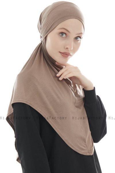 Sefa - Donker Taupe Al Amira One-Piece Hijab