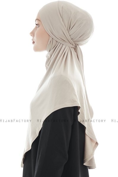 Sefa - Licht Taupe Al Amira One-Piece Hijab