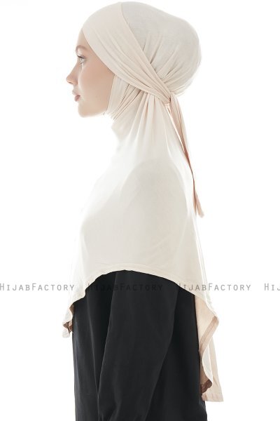 Sefa - Beige Al Amira One-Piece Hijab