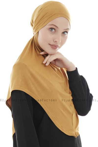 Sefa - Mosterd Al Amira One-Piece Hijab