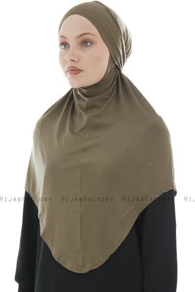 Sefa - Khaki Al Amira One-Piece Hijab