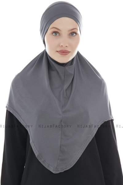 Sefa - Donker Grijs Al Amira One-Piece Hijab