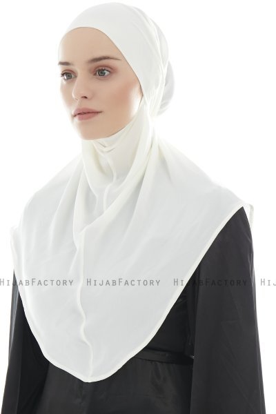 Ebrar - Creme Al Amira Crepe Chiffon Hijab