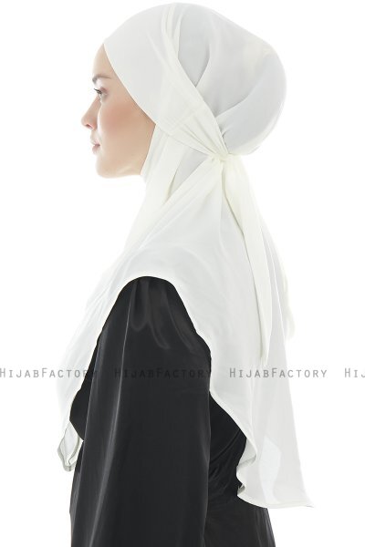 Ebrar - Creme Al Amira Crepe Chiffon Hijab