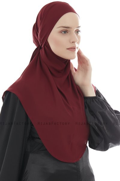 Ebrar - Bordeaux Al Amira Crepe Chiffon Hijab
