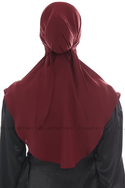 Ebrar - Bordeaux Al Amira Crepe Chiffon Hijab