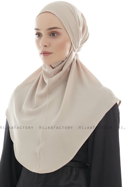 Ebrar - Licht Taupe Al Amira Crepe Chiffon Hijab