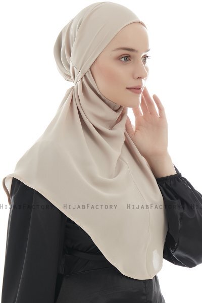 Ebrar - Licht Taupe Al Amira Crepe Chiffon Hijab