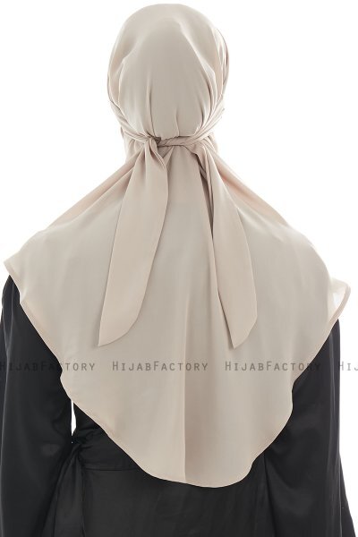 Ebrar - Licht Taupe Al Amira Crepe Chiffon Hijab