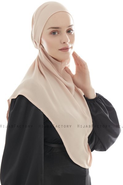 Ebrar - Beige Al Amira Crepe Chiffon Hijab