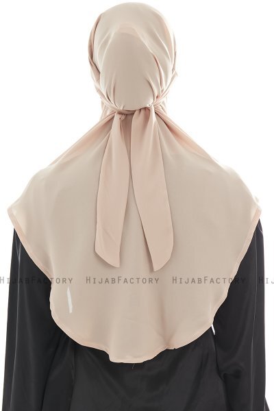 Ebrar - Beige Al Amira Crepe Chiffon Hijab