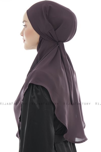 Ebrar - Purper Al Amira Crepe Chiffon Hijab