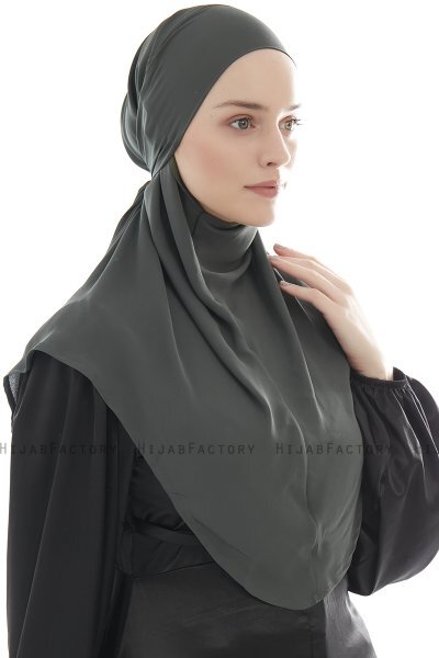 Ebrar - Khaki Al Amira Crepe Chiffon Hijab