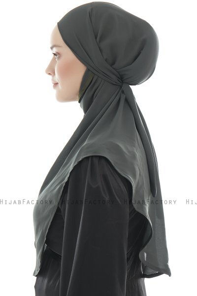 Ebrar - Khaki Al Amira Crepe Chiffon Hijab