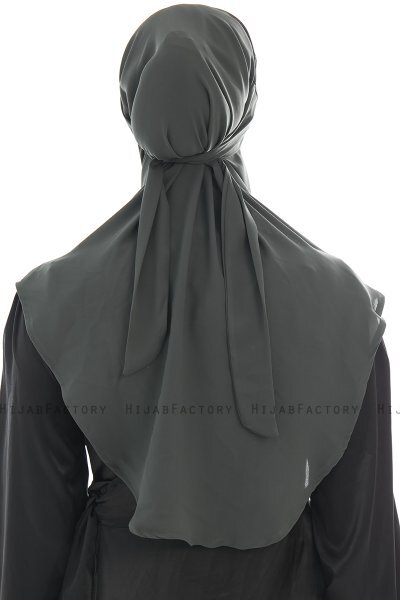 Ebrar - Khaki Al Amira Crepe Chiffon Hijab
