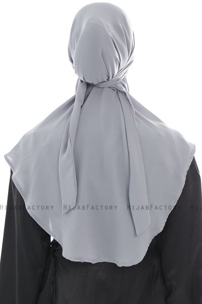 Ebrar - Lichtgrijs Al Amira Crepe Chiffon Hijab