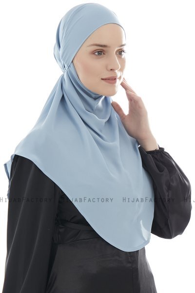 Ebrar - Lichtblauw Al Amira Crepe Chiffon Hijab