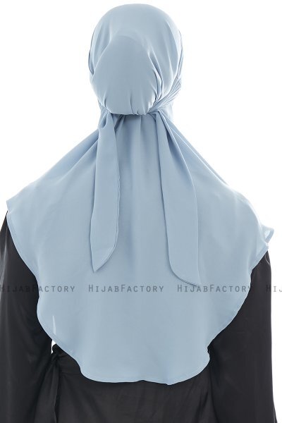 Ebrar - Lichtblauw Al Amira Crepe Chiffon Hijab