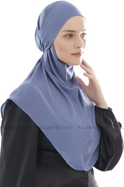 Ebrar - Indigo Al Amira Crepe Chiffon Hijab