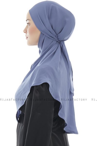 Ebrar - Indigo Al Amira Crepe Chiffon Hijab