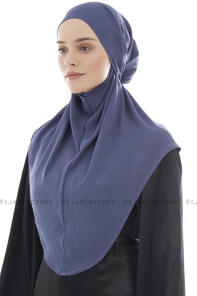 Ebrar - Royal Blue Al Amira Crepe Chiffon Hijab