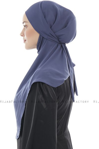 Ebrar - Royal Blue Al Amira Crepe Chiffon Hijab