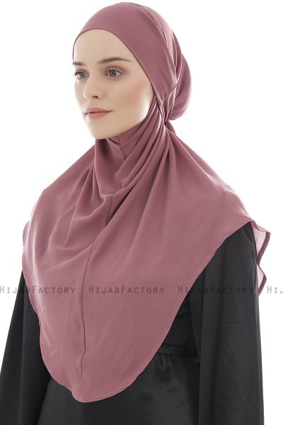 Ebrar - Rose Pink Al Amira Crepe Chiffon Hijab