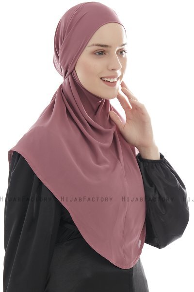 Ebrar - Rose Pink Al Amira Crepe Chiffon Hijab
