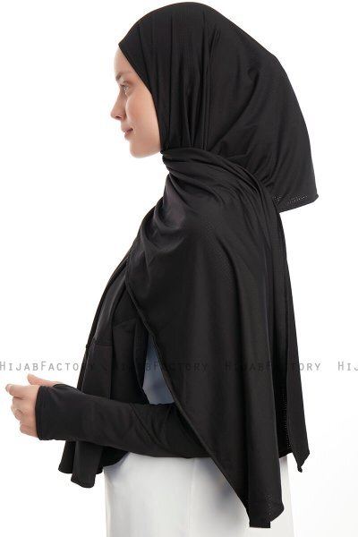 Azize - Zwart Pro Scarf Sport Hijab Set