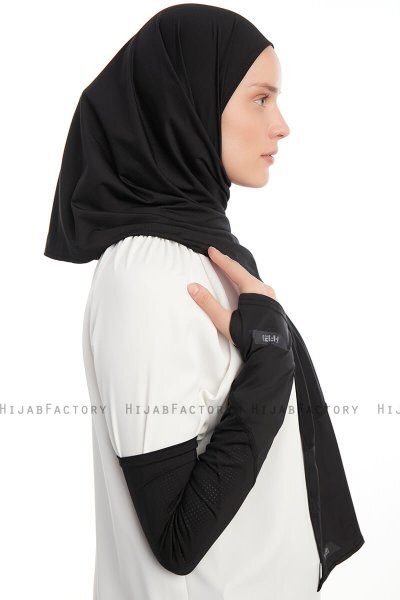 Azize - Zwart Pro Scarf Sport Hijab Set