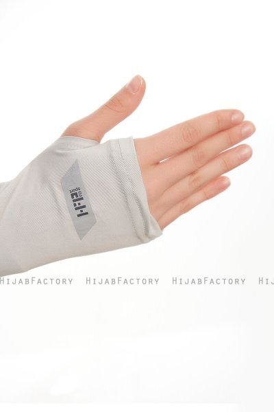 Azize - Lichtgrijs Pro Scarf Sport Hijab Set