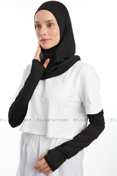 Bayda - Zwart Pro Sport Hijab Set
