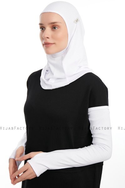 Bayda - Wit Pro Sport Hijab Set