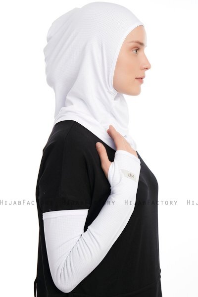Bayda - Wit Pro Sport Hijab Set