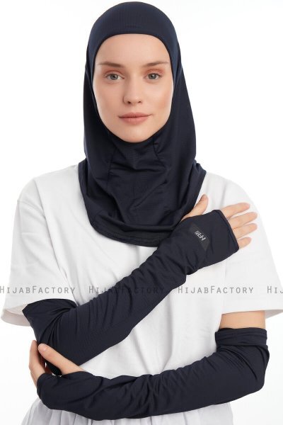 Bayda - Marineblauw Pro Sport Hijab Set