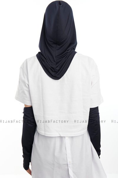 Bayda - Marineblauw Pro Sport Hijab Set