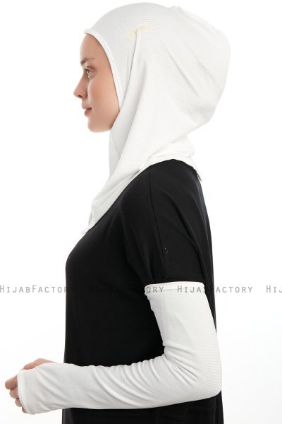 Bayda - Creme Pro Sport Hijab Set